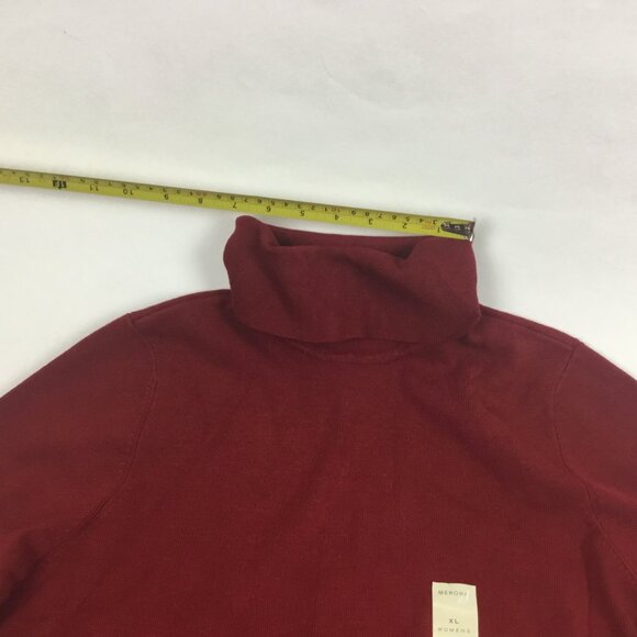 (NWT) Merona Burgundy Turtle-neck Sweater - Picture 4 of 11
